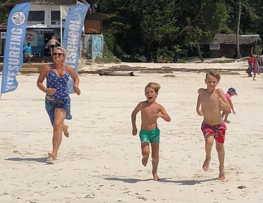 Beach race at Diani